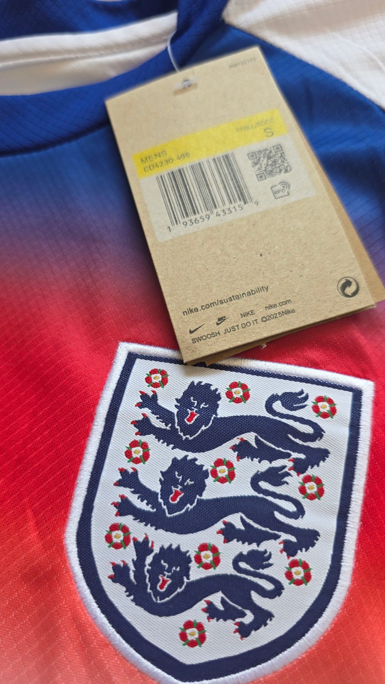 England Nike T-Shirt Size M – photo 3